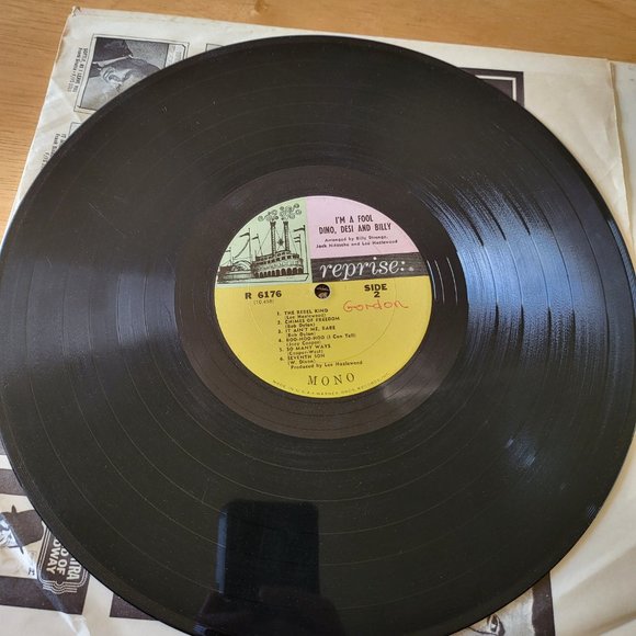 DINO, DESI & BILLY I'm A Fool LP Vinyl 1965 Reprise Records 6176 Pop Rock LP9 - Picture 7 of 9
